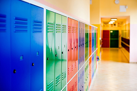 Lockers Armários Coloridos Colégio